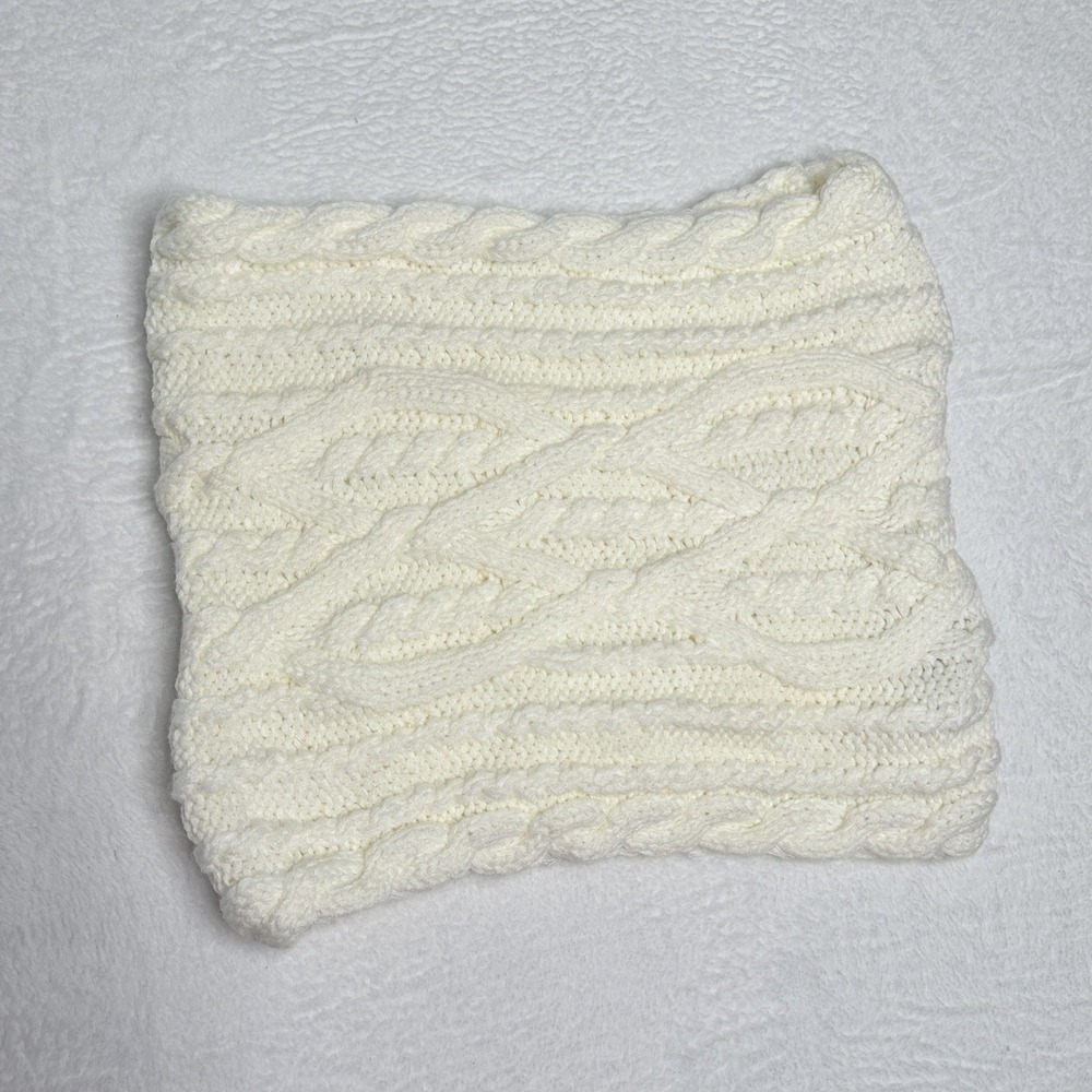 Banana Republic Ivory Cable Knit Infinity Scarf Ivory Chunky Neck Warmer Cozy
